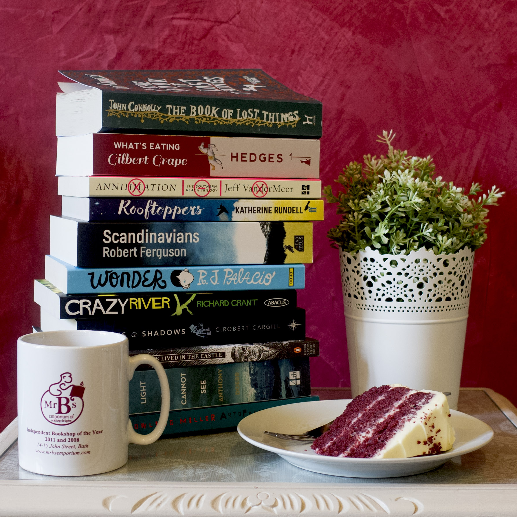 Mr B's Emporium Cake and books = best combo ever!